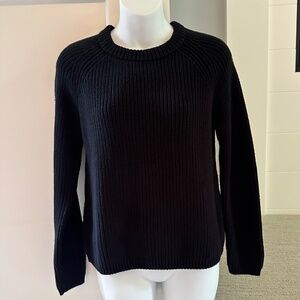QUINCE Navy Cotton Fisherman Sweater Sz M NWT (like Jenni Kayne)